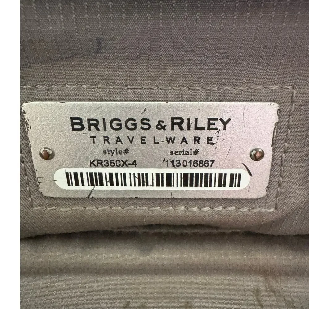 Briggs & Riley Telescope Handle Wheeled Expandable Brief Double Zipper Stackable